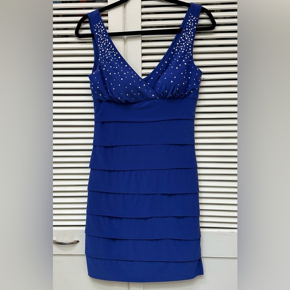 Jessica Blue Dress Size 4 - Picture 1 of 12